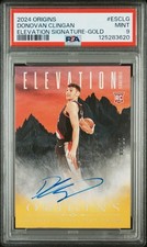 DONOVAN CLINGAN 2024-25 PANINI ORIGINS ROOKIE ELEVATION Gold 8/10 AUTO POP 1