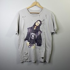 Aaliyah Goodie Two Sleeves Shirt Mens Medium Gray 1994 Graphic Tee Music