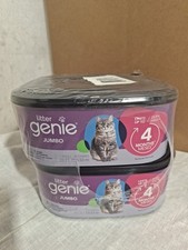 New Sealed Litter Genie Jumbo Refill 2 Pack - Odor Control Cat Litter Packages