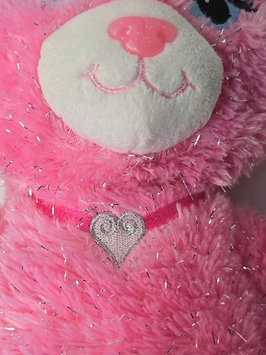 Build A Bear Purrincess Kitty Cat Pink 18" Silver Sparkle Tinsel Princess Flaw - Picture 22 of 23