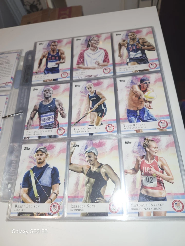 2012 Topps US Olympic Complete Set 1-100 + Inserts + 87 Gold/Silver/Bronze SP's - Image 3 of 4