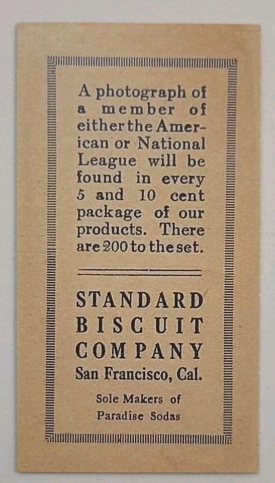 Tarjeta de Babe Ruth Standard Biscuit Company 1916 #151 réplica de tarjeta de novato. Bonita tarjeta Foto 4 de 4