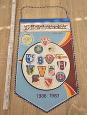 Fußball Oberliga Wimpel der DDR 1986/87 Dresden Magdeburg Aue LOK Leipzig Erfurt