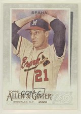 2020 Topps Allen & Ginter's Warren Spahn #144 HOF 1md
