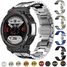 For Huami Amazfit T-Rex 3/2 /T-Rex /Pro/Ultra Stainless Steel Strap Watch Band