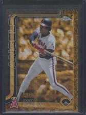 2025 Topps Gilded Collection Rod Carew #115 Gold Wave Refractor /75 Angels