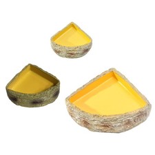 Reptile Water Bowl Feeding Bowl Tank Decor Terrarium Plate Reptile Feeder for