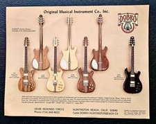 2 Dobro (OMI) Rare Guitar Flyer/Brochures (1970s)