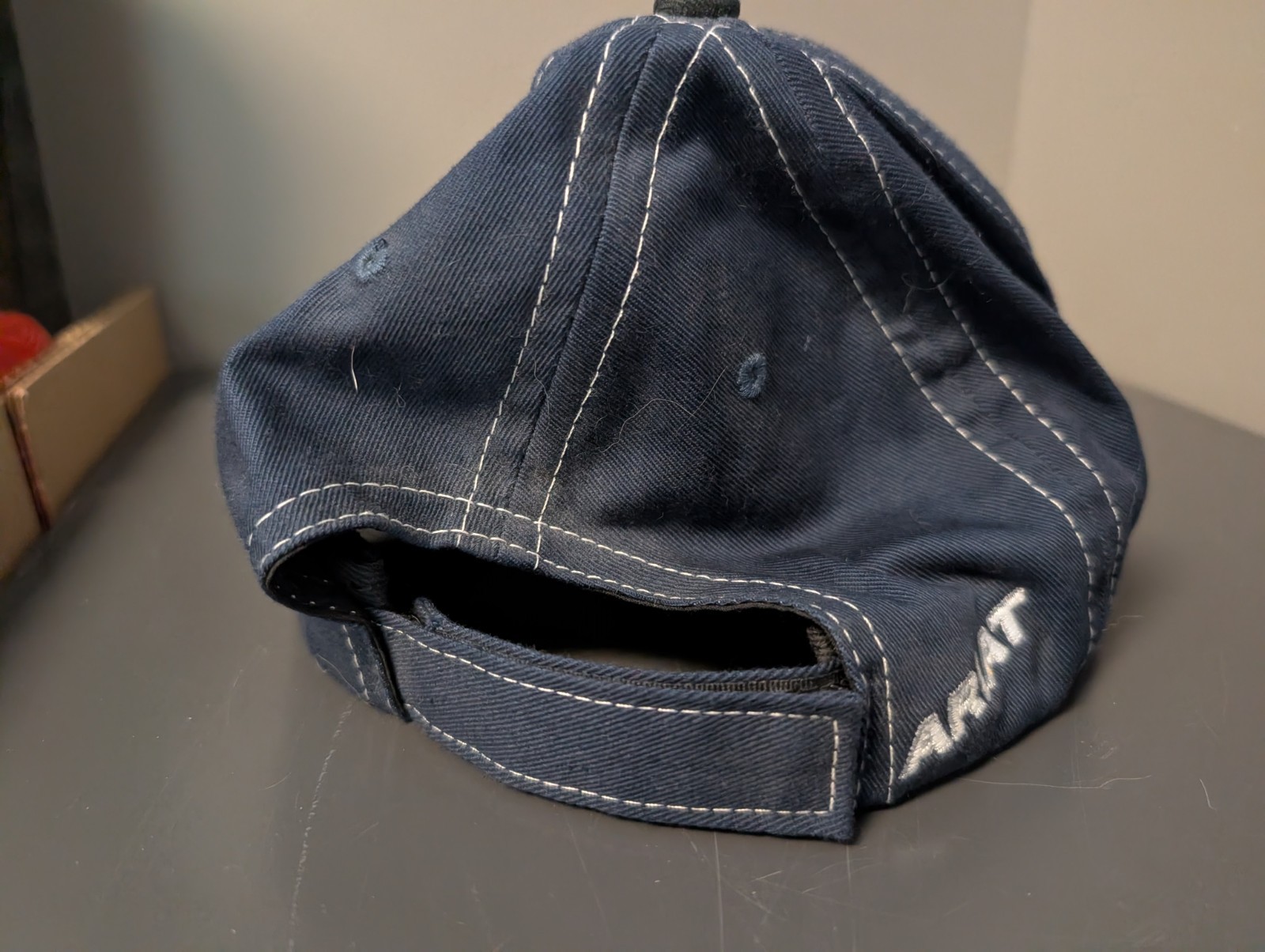 Ariat Navy Baseball Hat Cap  Adjustable Hook&Loop… - image 4