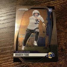 #274 2024 Panini Prizm - Rookies #310 Braden Fiske (RC) - LA Rams