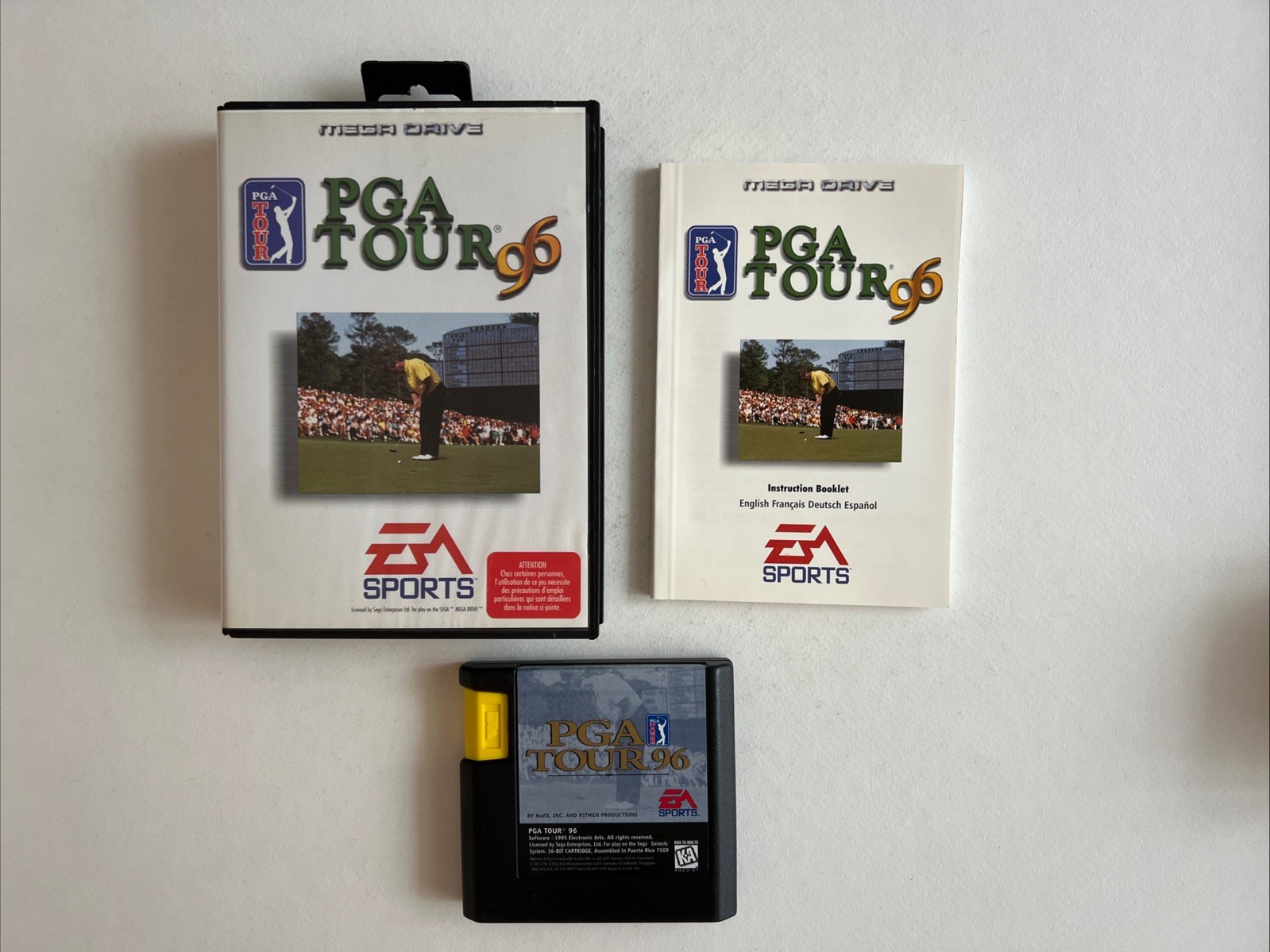 PGA Tour 96 complet sur Sega Megadrive - PAL - FRA/EUR TBE +++