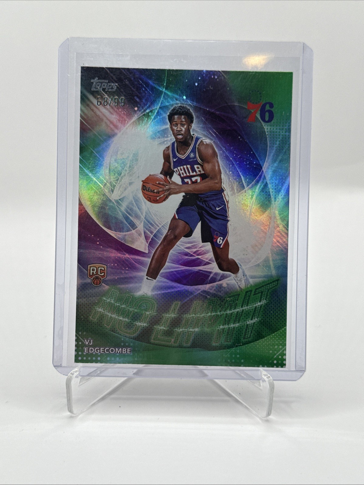 2025-26 VJ Edgecombe Topps Basketball No Limit Green Rookie /99