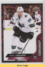 2016-17 Upper Deck Compendium Red Melker Karlsson #223 READ l1s