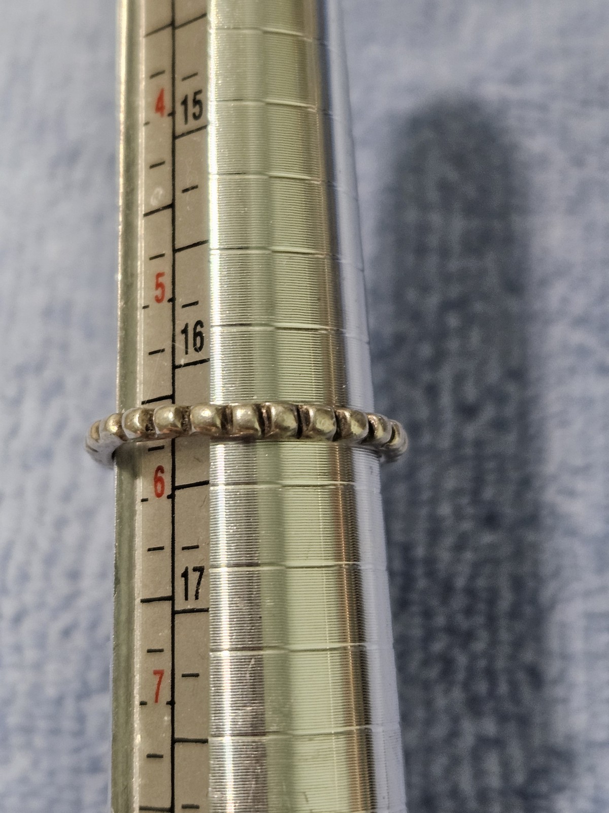 925 Sterling Silver Vintage Stackable Ribbed Band… - image 3