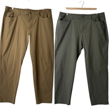 Lot Of 2 Lululemon Men's ABC Classic Fit Warpstreme Pants Mens 38x27 Performance