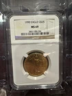 U.S. Mint 1990 $25 American Gold Eagle $25 1/2 oz NGC MS69 Cert 3801108-036