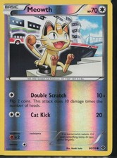 Meowth 080/099 Holo Promo Carte Specchio e Prodotti Pokemon Reverse Holo NM