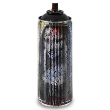 Mr. Brainwash, "Mona Lisa (Black)" Limited Edition Hand Painted Spray Can with P