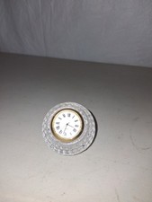 Untested 24 Lead Crystsl Ball Golf Ball Clock Desk Clock Watch