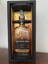 Whistlepig BOSS HOG X The Commandments BOX & BOTTLE Unrinsed Rye Whiskey EMPTY