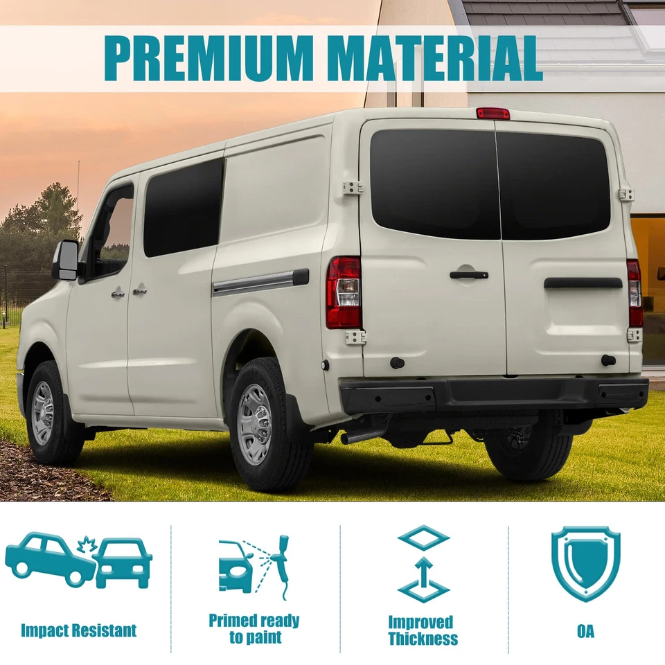 Rear Step Bumper For 2012-2021 Nissan NV1500 NV2500 NV3500 W/Park Foto 4 de 4