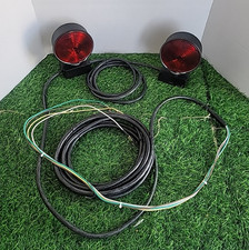 Vintage Truck-lite Red Magnetic Towing Tow Light Kit 12v Trailer Towed Truck