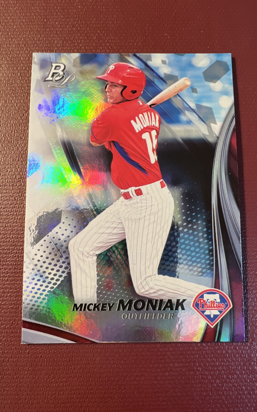 2017 Bowman Platinum - Top Prospects Mickey Moniak #TP-MM Batting (RC) ROCKIES