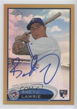 2012 Topps Chrome Rookie Auto Gold Refractor 29/50 Brett Lawrie #173 Auto 1g5