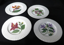 Royal Cauldon Bristol Ironstone Flowers of the Caribbean x4 Hand Painted Plates