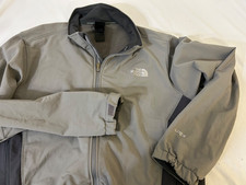 The North Face Apex Jacket Mens Softshell Grey Stretch Nylon Sz XXL