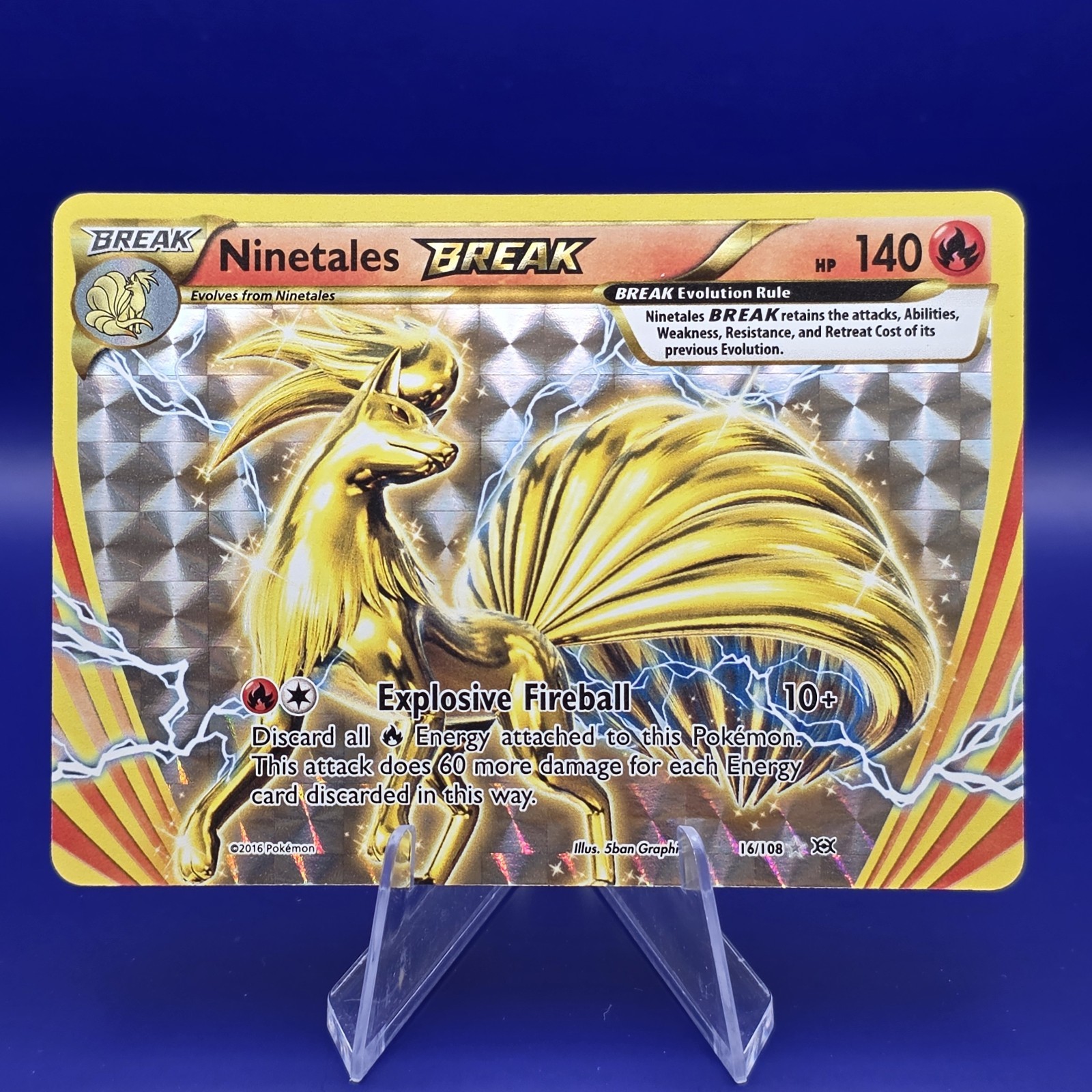 Ninetales Break 16/108 Ultra Rare XY Evolutions Pokemon NM