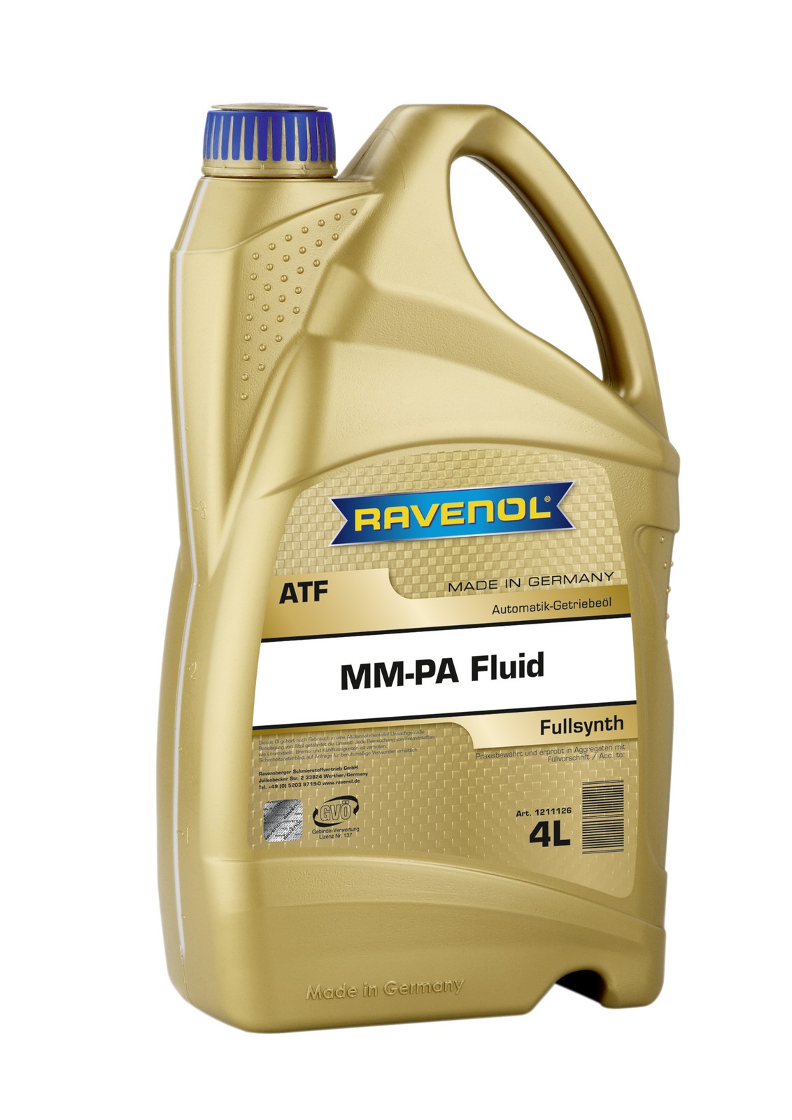 Fits RAVENOL OLEJE 1211126-004-01-999 ATF MM-PA GEARBOX OIL 4L   ⭐UK Stock⭐