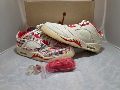 Jordan 5 Low CNY Chinese New Year Sz 10.5 M OG Box DD2240-100 Read Description