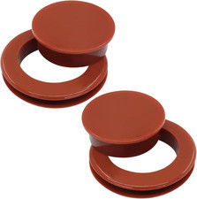 2 Set 2 Inch Silicone Patio Table Umbrella Hole Ring Plug with Cap Set for Outdo