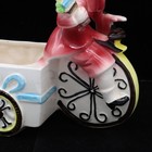 Vtg Enesco Busy Biddy Grandma Granny Planter Bicycle Wagon Vase Japan Kitsch — photo 3