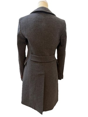 Italian Wool And Cashmere Grey Coat | eBay