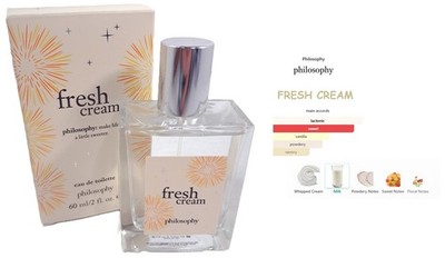 Philosophy FRESH CREAM Eau de Toilette Spray 2.0 OZ SEALED Box Perfume