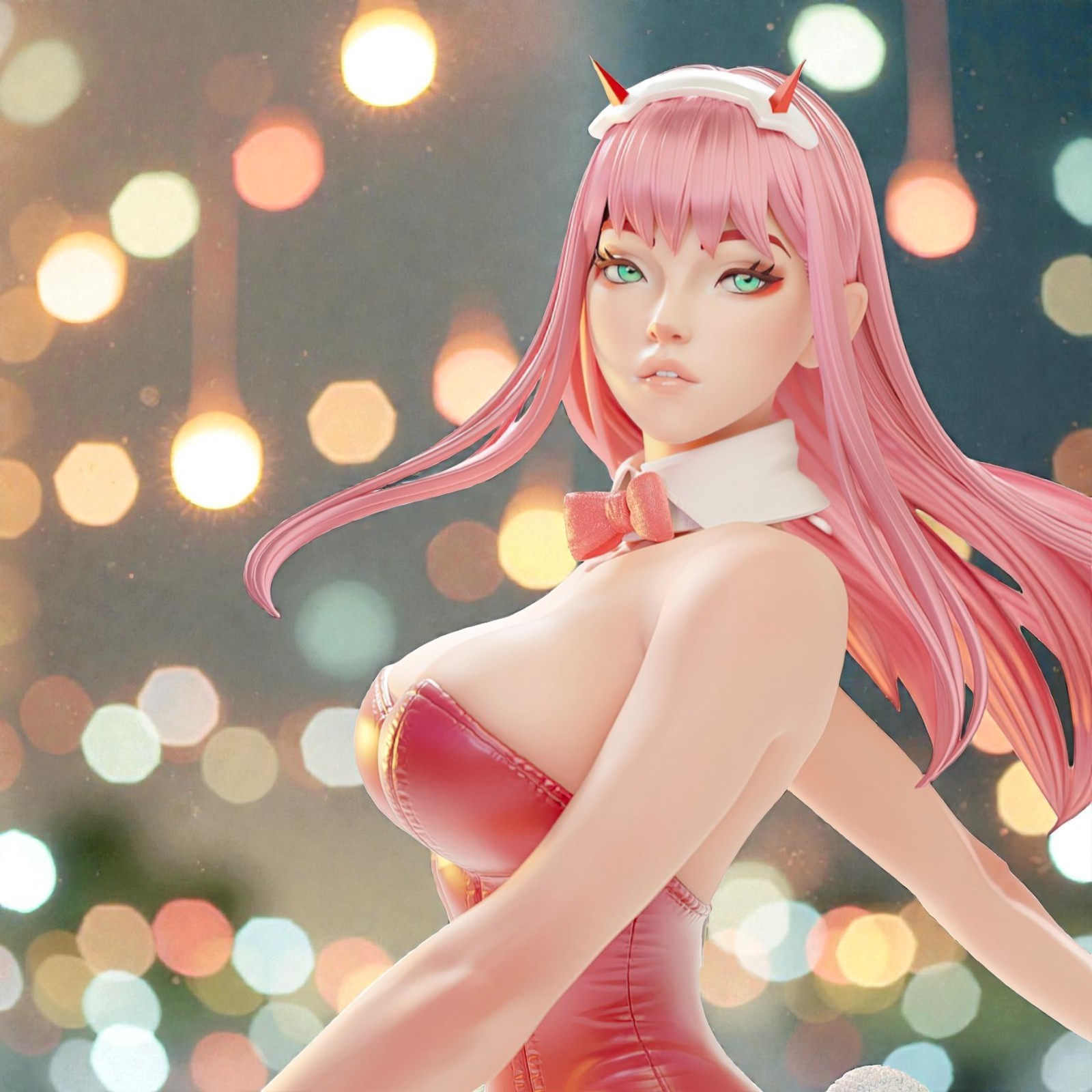 Figura Fanart Zero versión dos conejitos aerógrafo pintado 9,8 pulgadas adulto +18