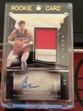 2020-21 Panini Black DENI AVDIJA RC Rookie RPA Jumbo Jersey Patch Auto #2/5