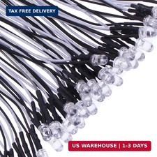 35pcs Prewired 5mm White Leds Ultra-bright 12v 5mm Led Diodes Built-in Resisto