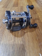 ABU AMBASSADEUR 6600C 1980'S BLACK THUMB BAR FAST CAST FISHING REEL RARE