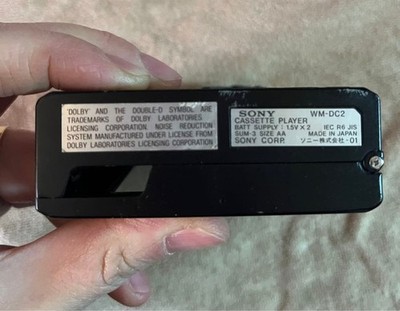 SONY WALKMAN PROFESSIONAL WM-DC2 ソニー Sony WM-DC2 Walkman Cassette Player AMORPHOUS HEAD EXCELLENT