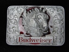 RC03150 NOS VINTAGE 1993  ANHEUSER-BUSCH BUDWEISER  BEER ADVERTISMENT BUCKLE
