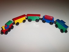 Battat Traxx Train 5 Piece Lot Fits BRIO Imaginarium Thomas Wooden Track