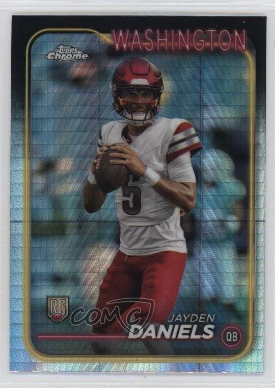 2024 Topps Chrome Rookies Prism Refractor Jayden Daniels #201 3n1