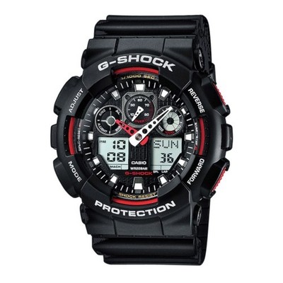 Casio Uhr GA-100-1A4ER Herren G Shock World Time Ana-Digital UVP 110,00£