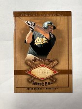 JASON GIAMBI 2001 SP Game Bat Milestone Piece of Action Bound for the Hall #B-JG