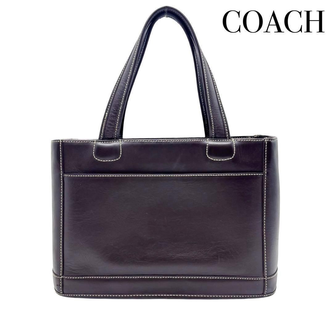 Coach Vintage Brown Leather Tote Bag for Women - Business Work Purse