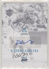 2018 Panini Luminance Rookie Ink Platinum Blue 2/25 DeAndre Goolsby Auto 5w7
