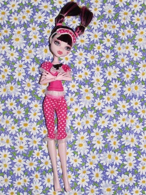 Monster High Draculaura Dead Tired Doll Coffin Incomplete Journal Sleep Mask